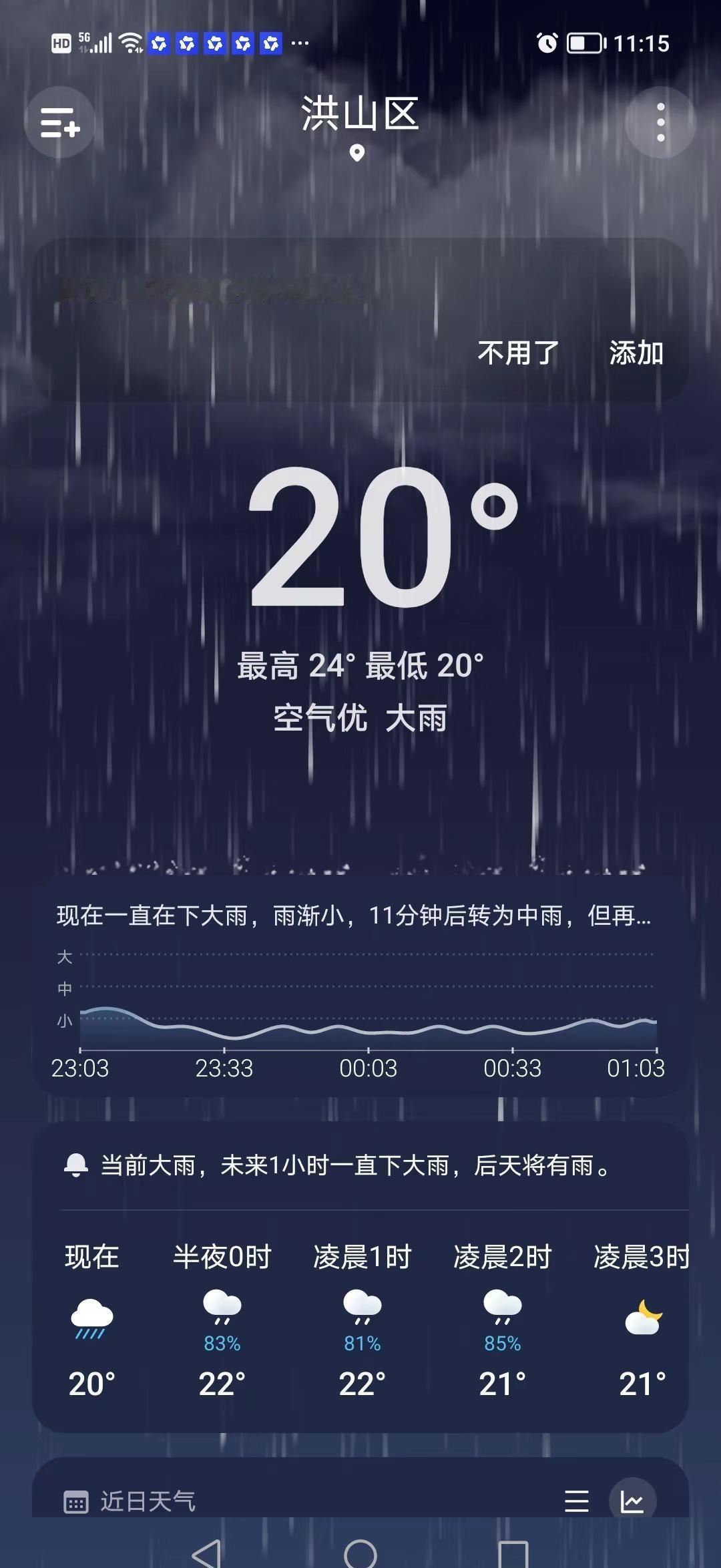 唉，武汉又下雨了，☔️☔️