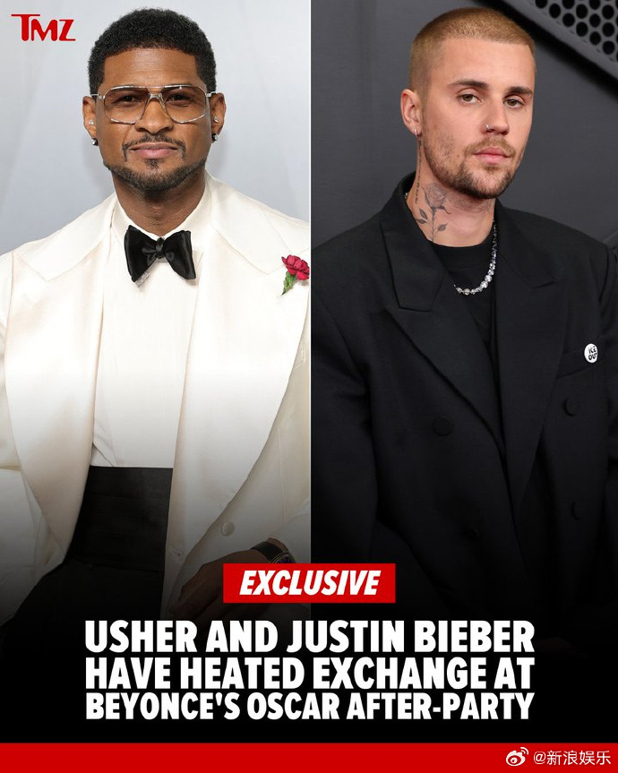 曝比伯Usher派对上争吵 据TMZ，Justin Bieber和Usher（亚