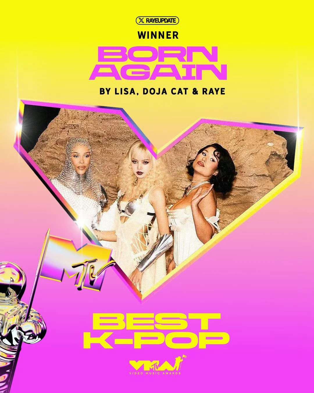 LISA  — 《Born Again》获得2025 VMAs最佳Kpop奖，祝