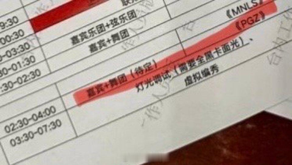 网传湖南卫视跨年晚会彩排节目单🈶，湖南卫视是懂保密的，所有的节目都是用的拼音首