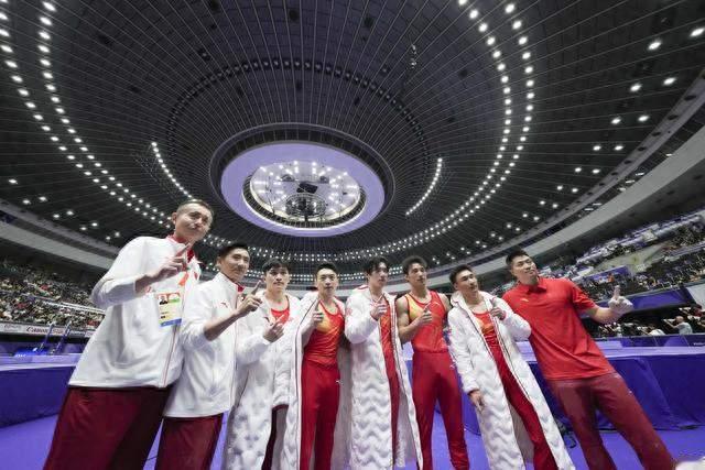 亚运会！三连冠！中国男子体操夺得冠军。