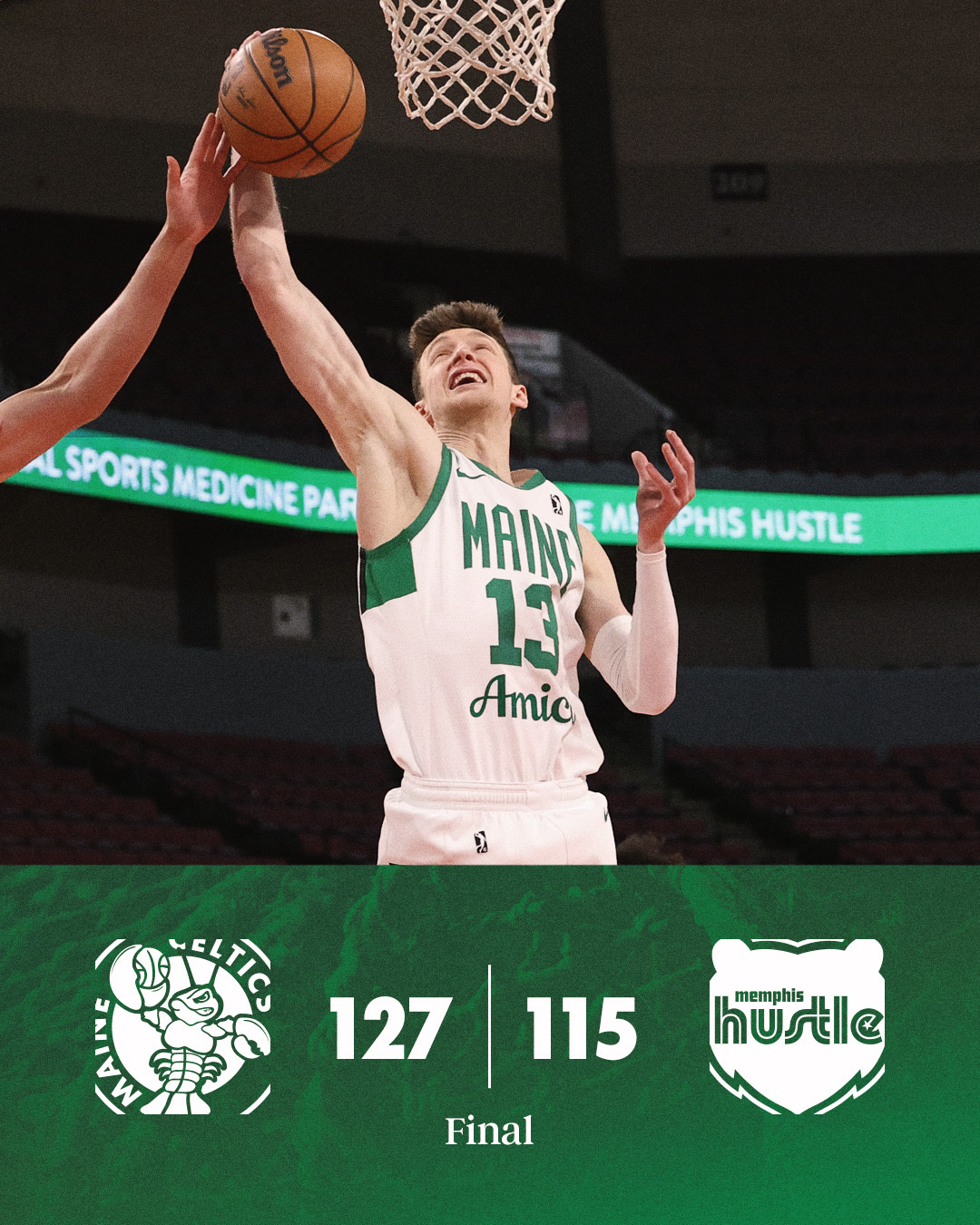 缅因州凯尔特人  127-115 ! Celtics Win ! 缅因州凯尔特人