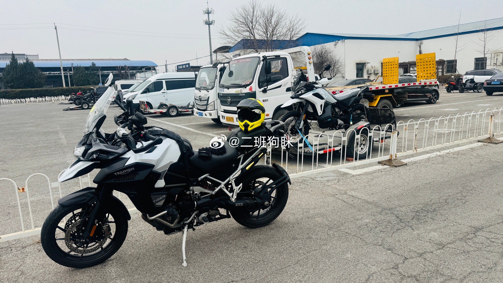 给大老虎上牌，结果遇到了一大堆占标车我和汽车的日常狗眯的壮游之旅摩托车 北京·五