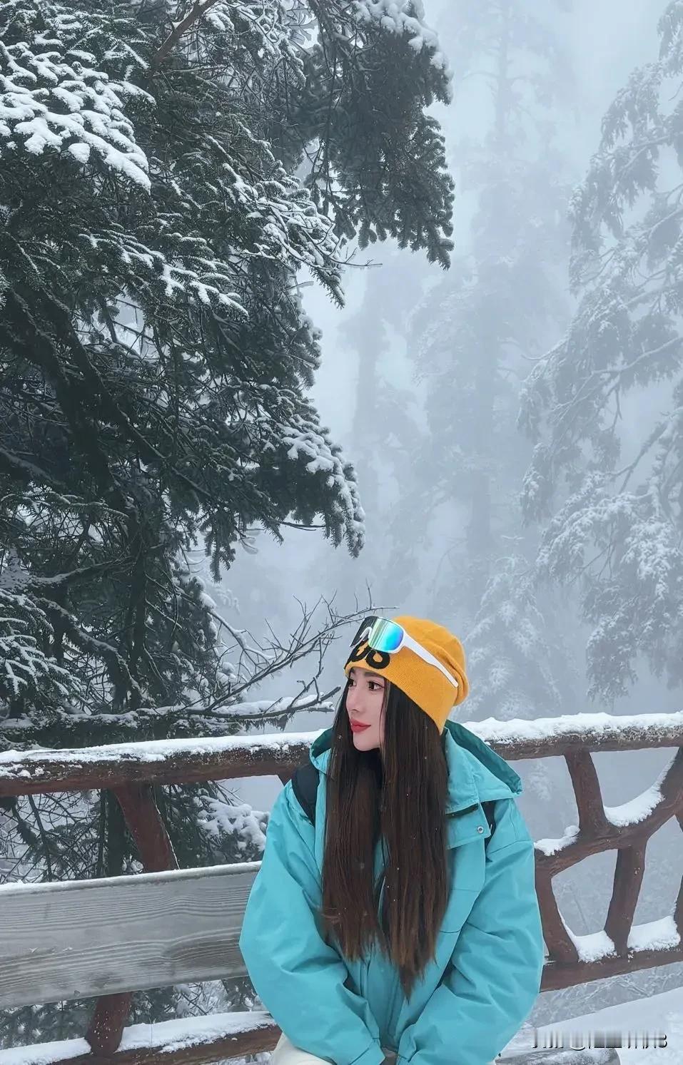 瓦屋山下雪了。
 
雪花纷纷扬扬地飘落，似天庭倾洒的银屑，将那连绵的山峦瞬间化作