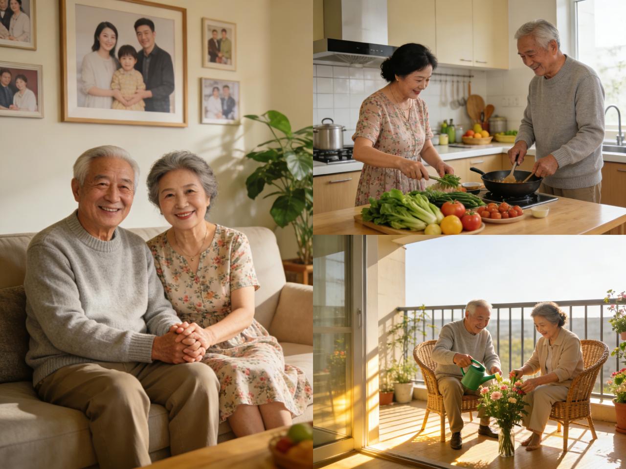 标题：最好的养老，是心安
人老了才慢慢明白，
最好的养老，从来不是有多少钱。
而