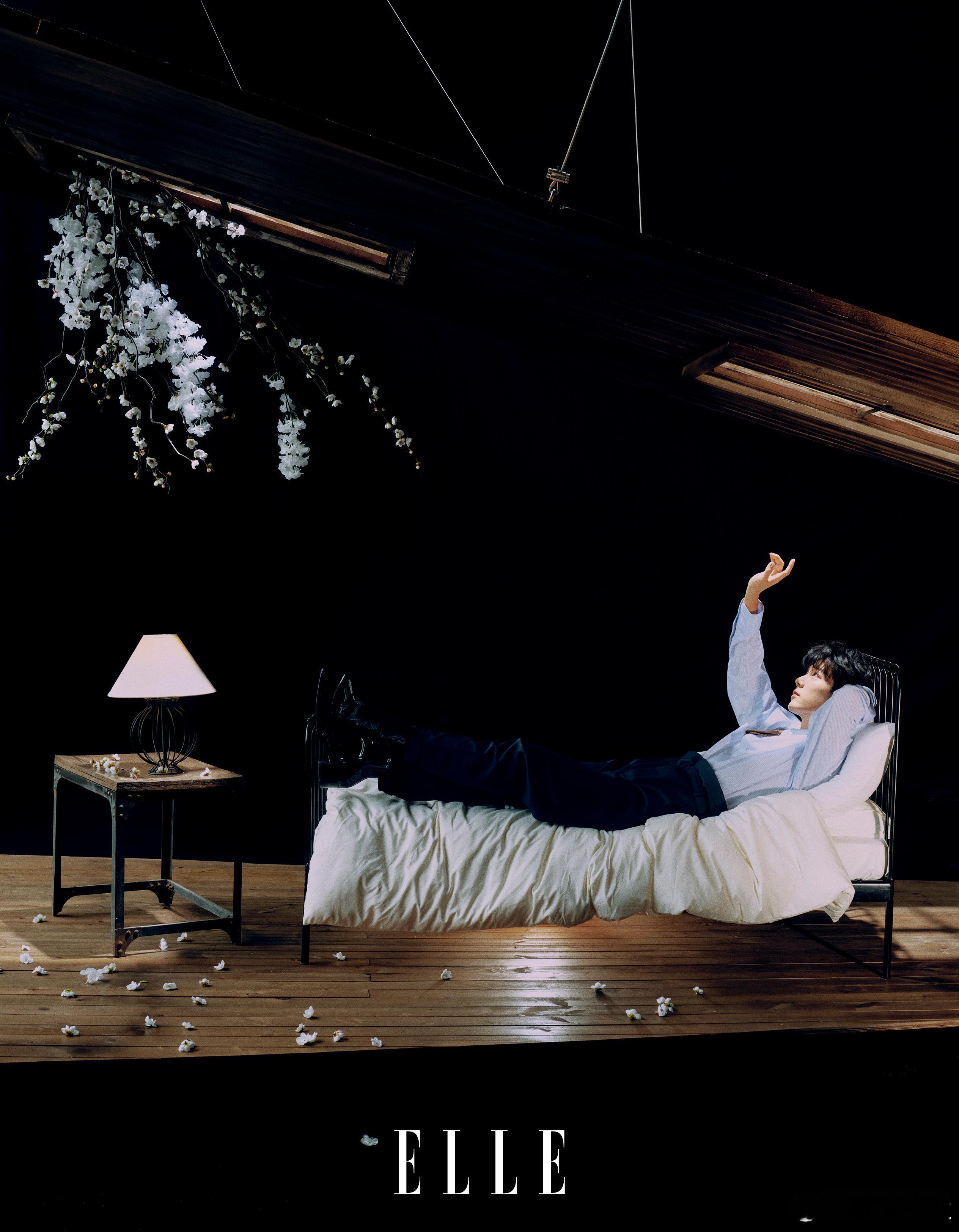 肖战ELLE开年刊肖战ELLE1月OG封面肖战春夏秋冬四季大片肖战登封《ELLE