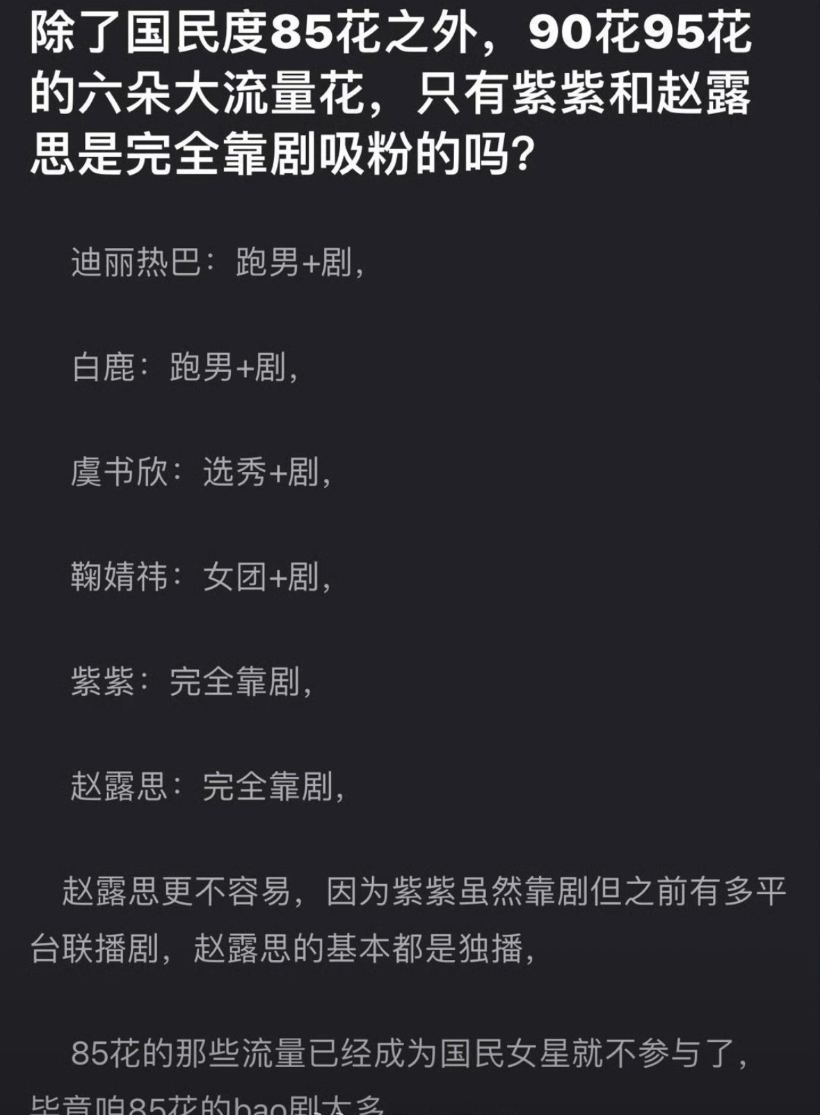 全都上过综艺啊不吸粉肯定就是个人魅力不够呗… ​​​
