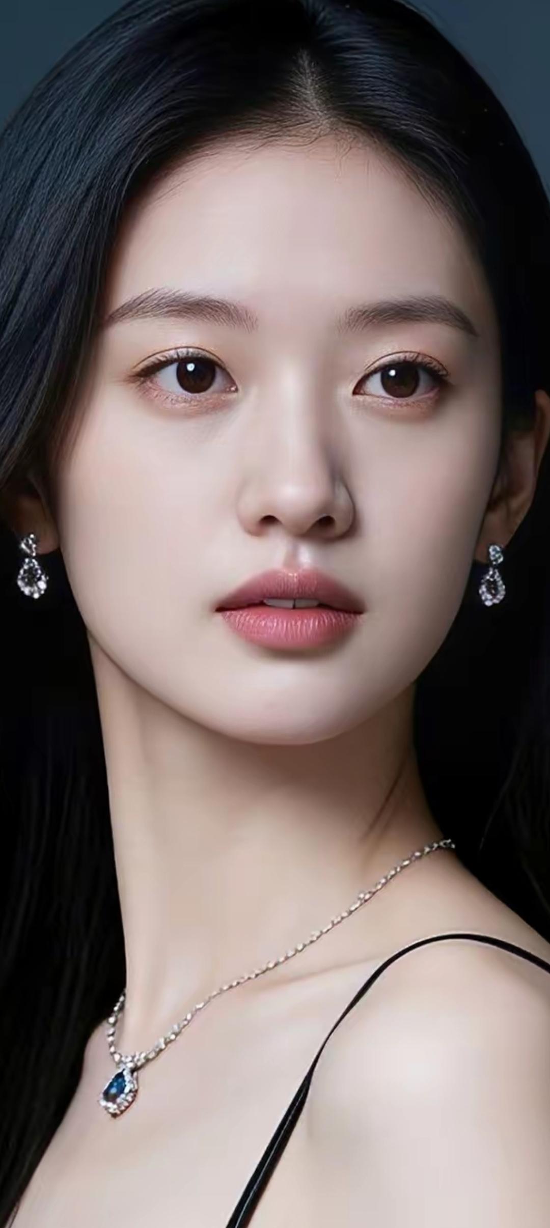 优雅黑发美人，珠宝闪耀，气质非凡！💎✨