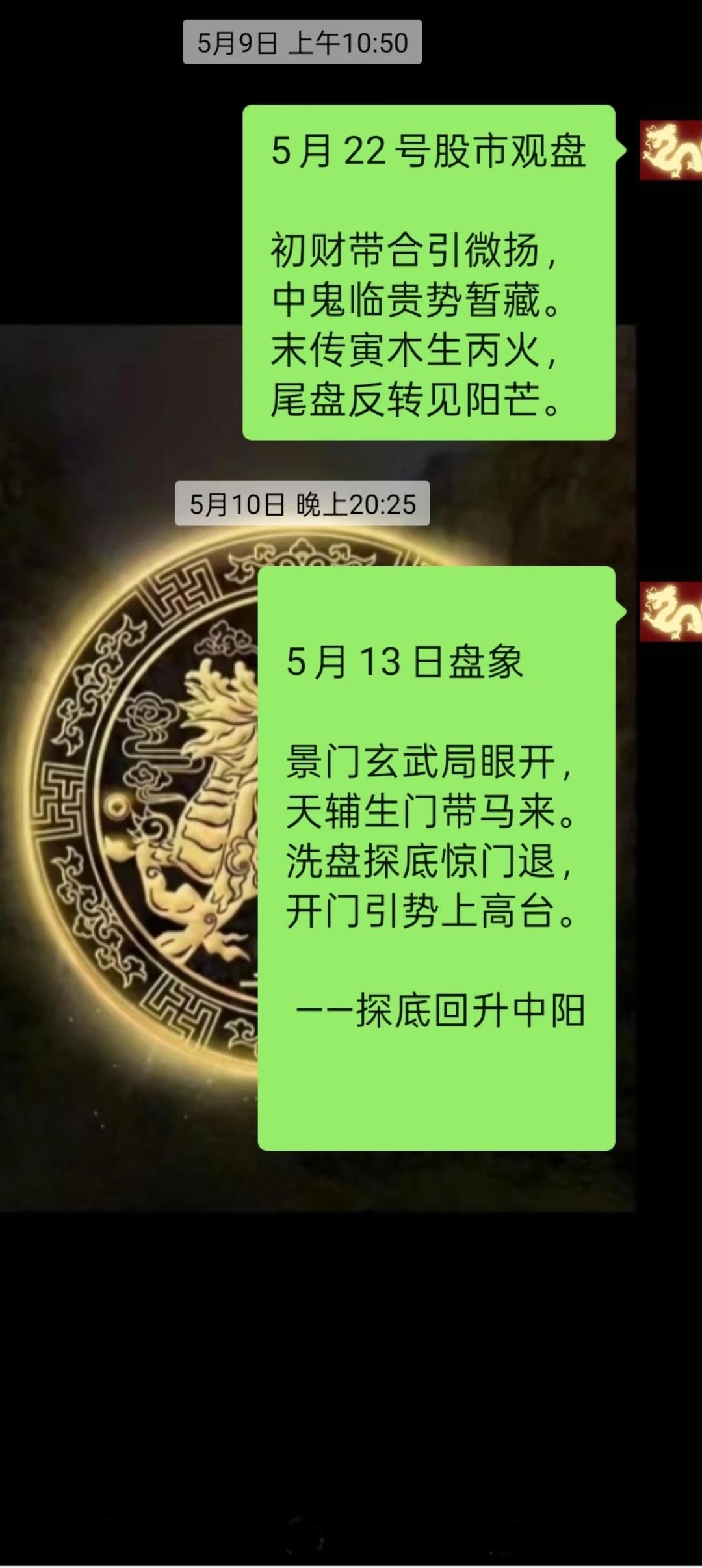 提前半个月预测了本月每天涨跌走势，目前来看两周六个交易日对了五天。这是易经的功劳