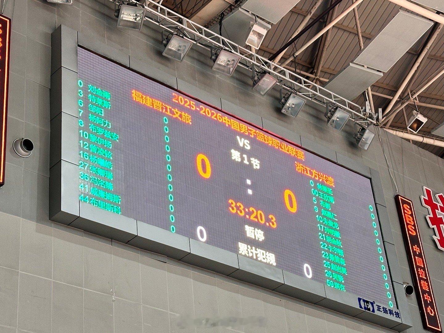 晚上福建男篮vs浙江男篮的对阵名单