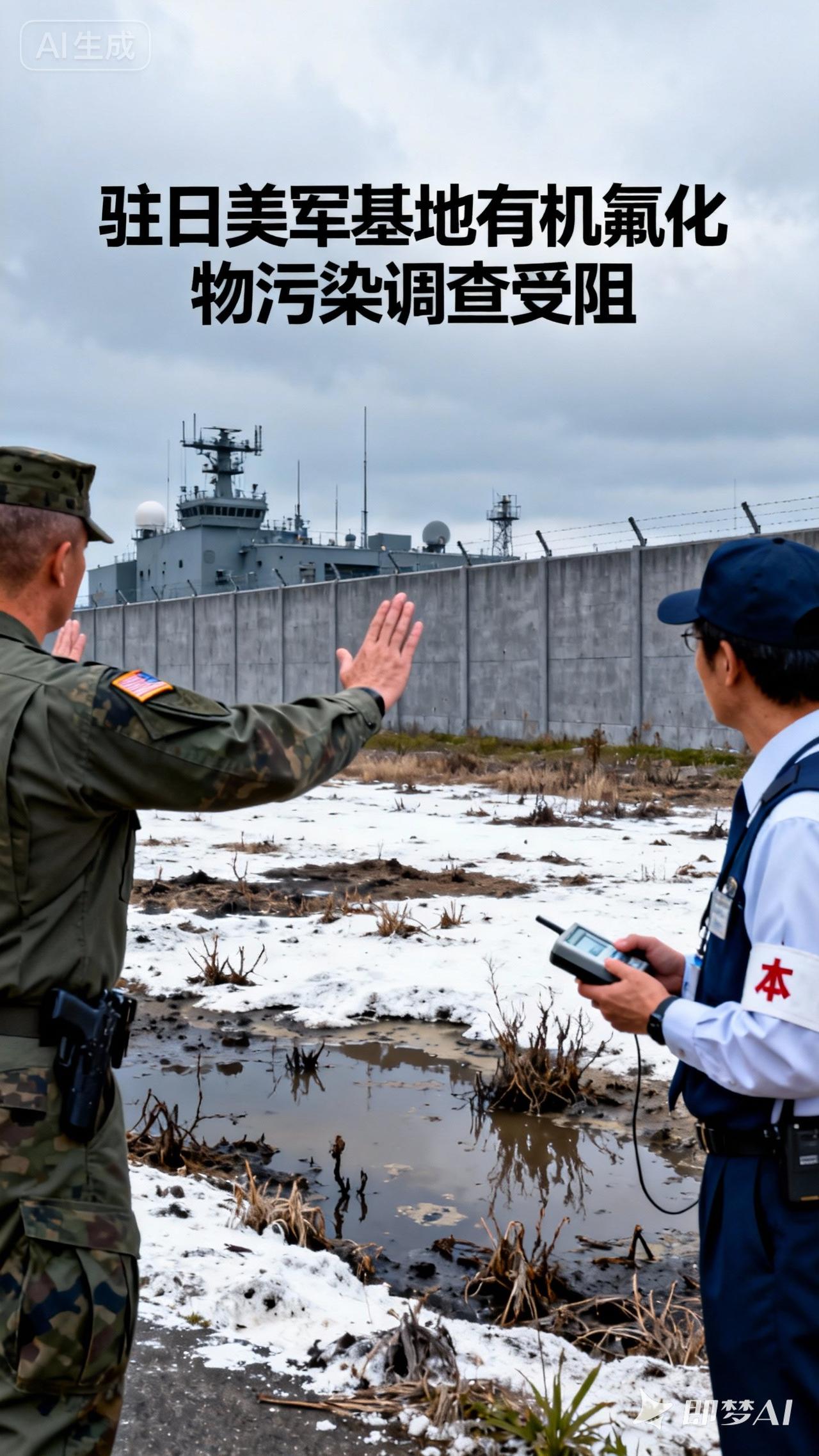 驻日美军基地周边有机氟化物污染严重，拒绝日方进入调查

驻日美军基地周边区域被曝