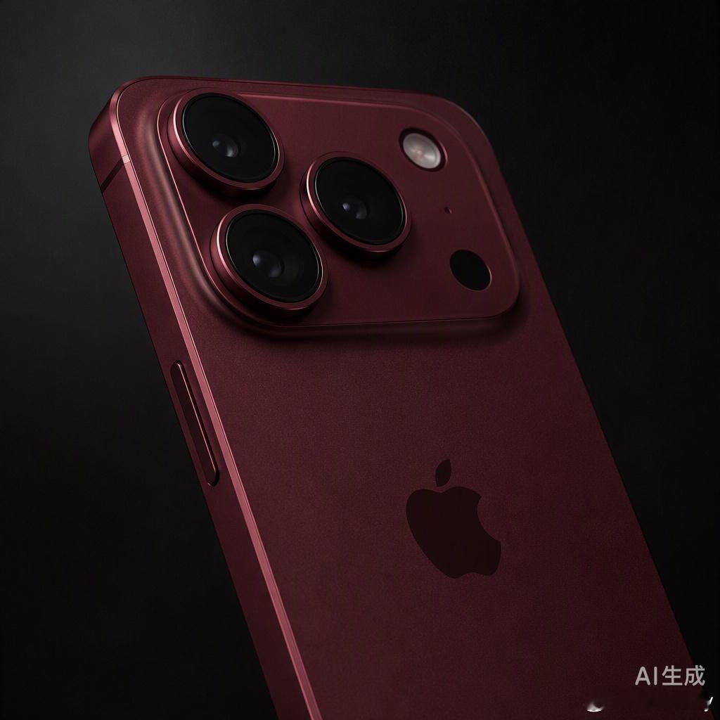 iPhone 18 Pro 这配色方案真是把“罗生门”玩明白了。深樱桃红和浅蓝色