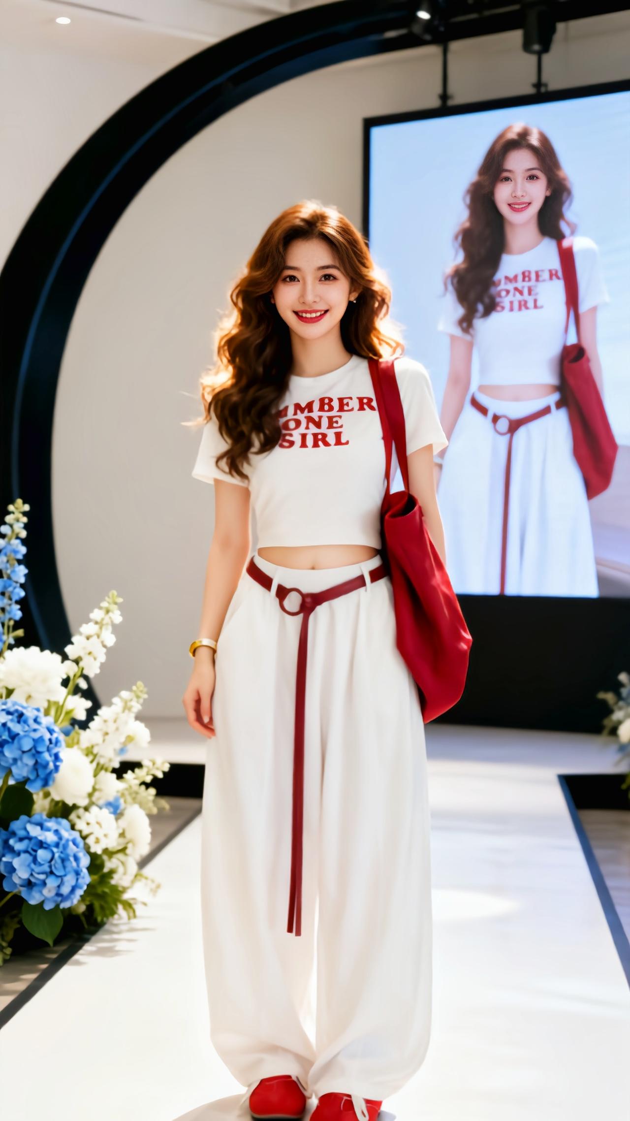 穿搭公式大揭秘 穿搭灵感制造机 红白时尚碰撞 阔腿裤运动装 女生显瘦穿搭公式