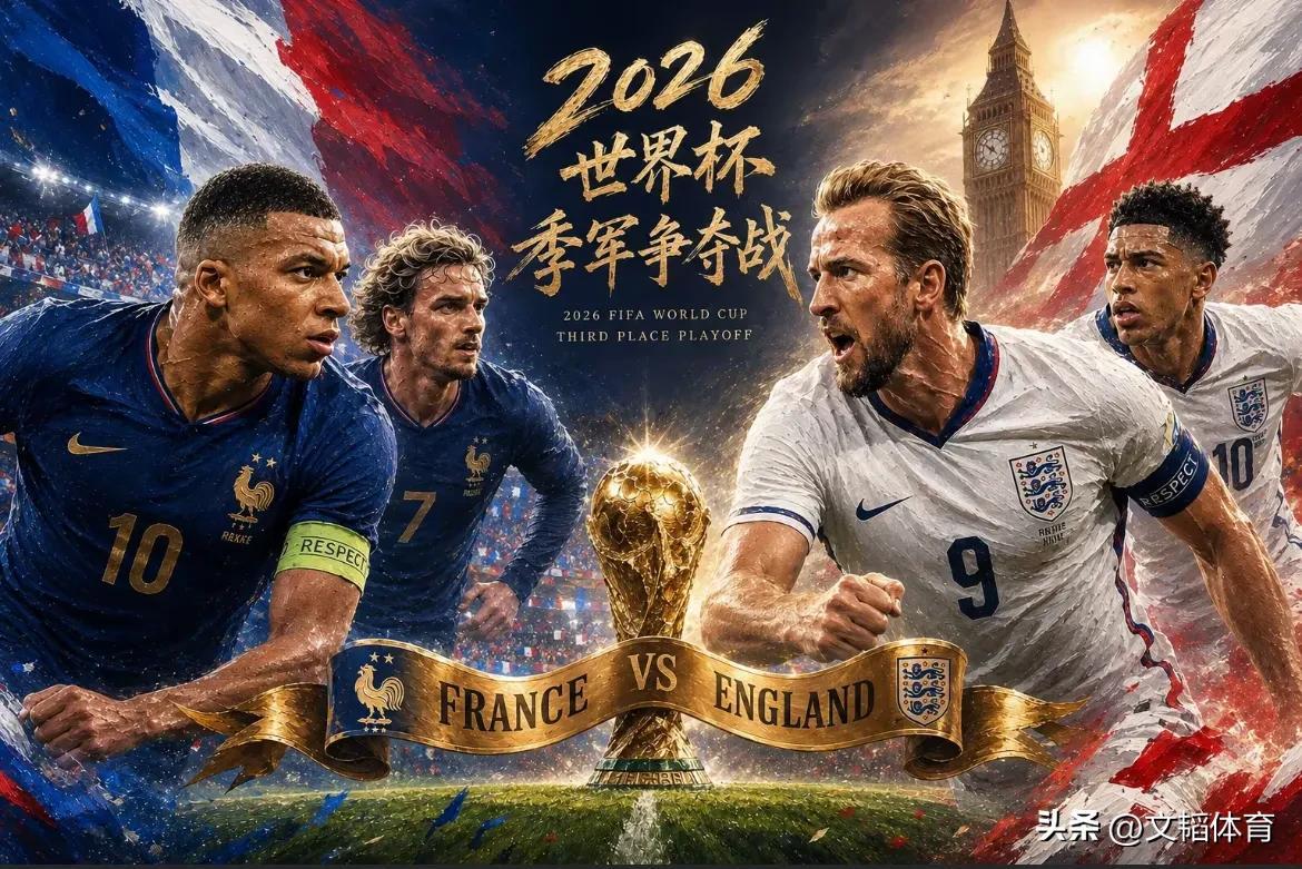 7月19日凌晨5点！世界杯季军战法国硬刚英格兰！
   北京时间7月19日05: