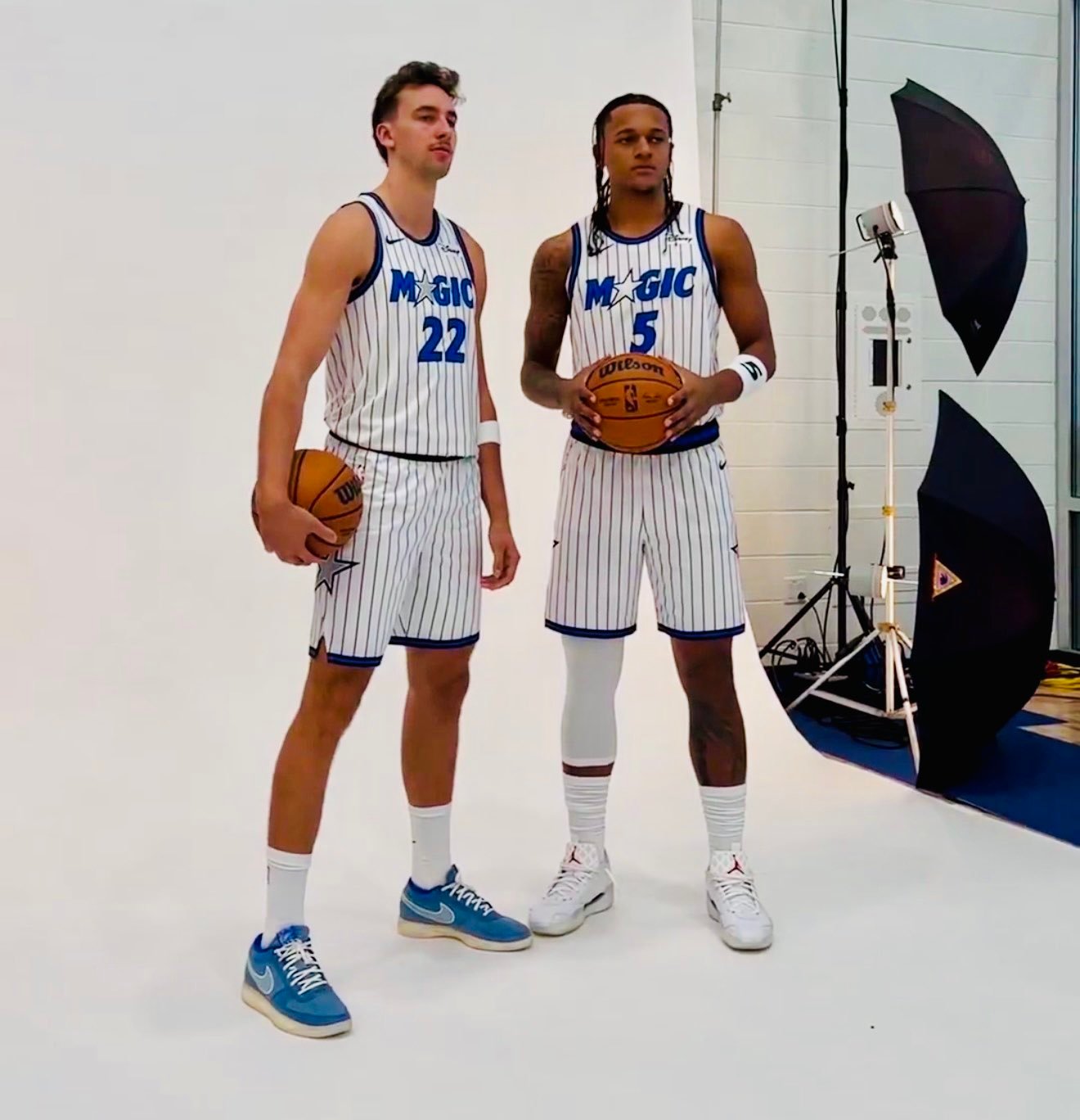 魔术双核。 nba媒体日 ​​​