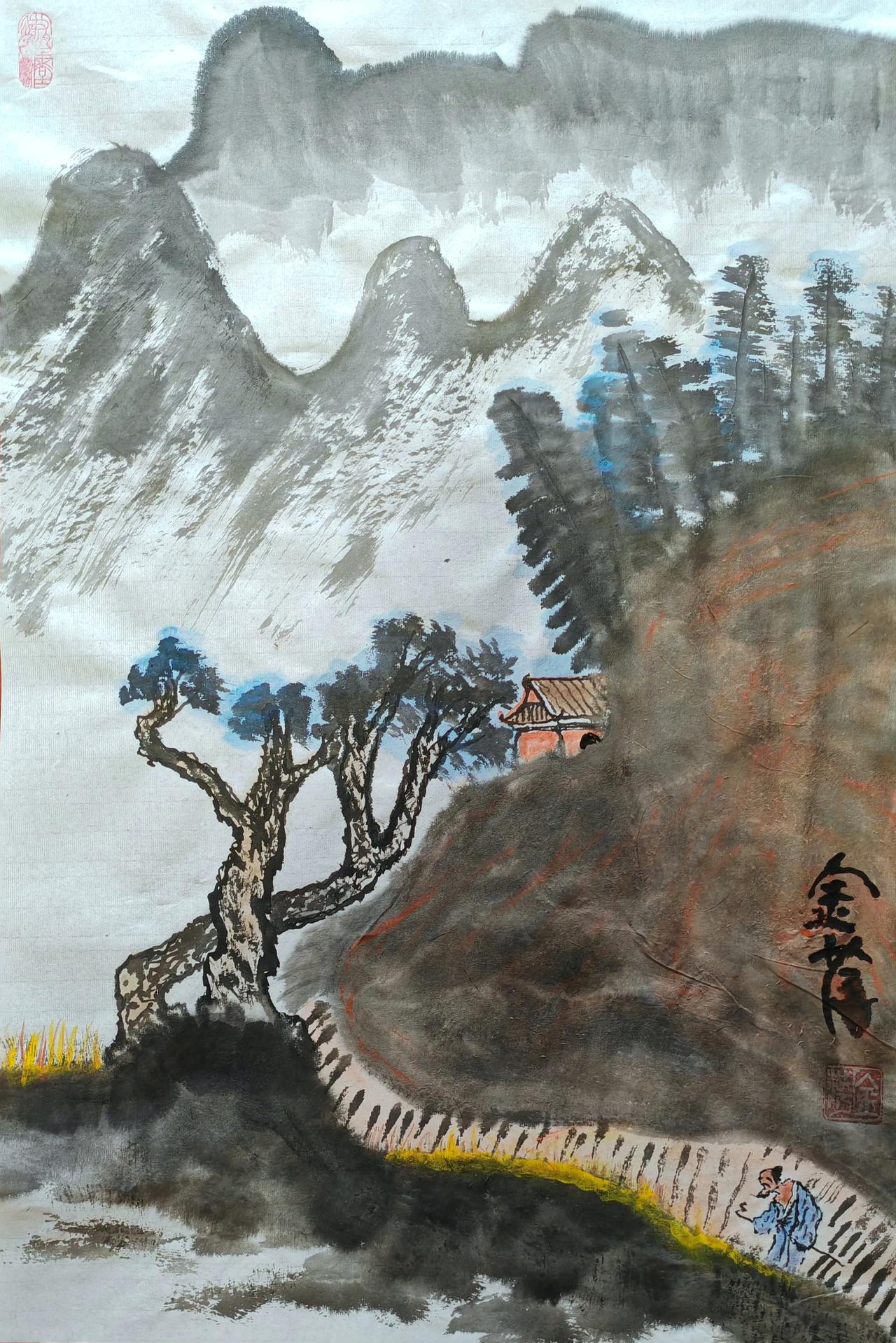#头等旺事#
风摇烛火正三更，
流年似水梦不成，
忽闻秋声吹落叶，
如烟往事总关