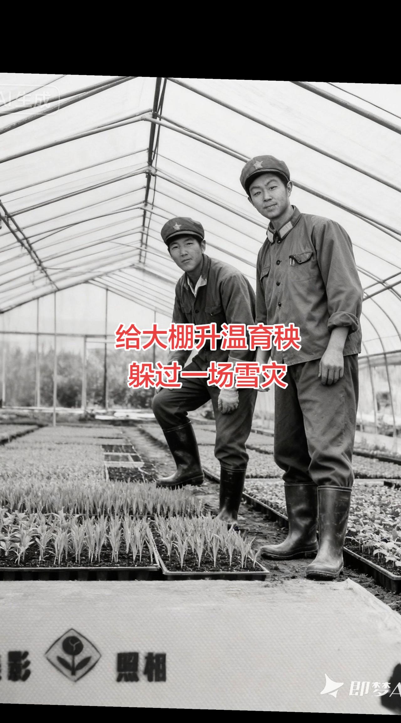 （军旅回忆50）初生牛犊不怕虎，给大棚加温培育秧苗，居然躲过了一场雪灾。
到农场