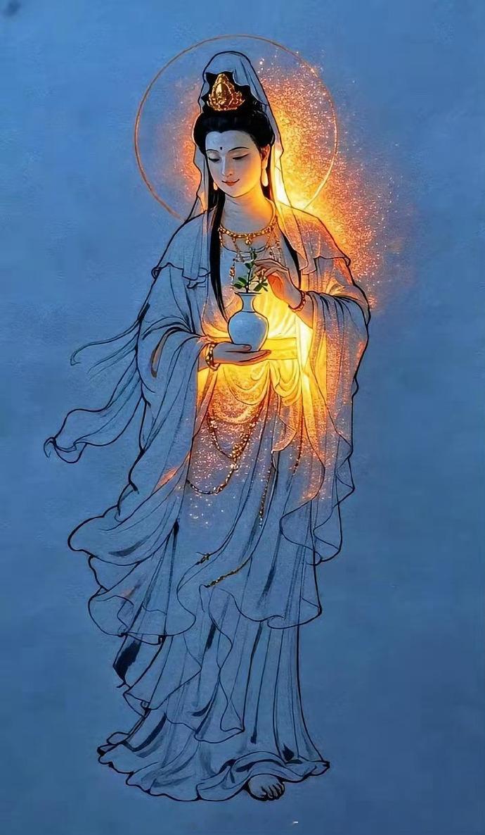 观音菩萨庇护，无论在感情、事业、财运上都有好的成就，自此人生顺顺利利，一往无前。