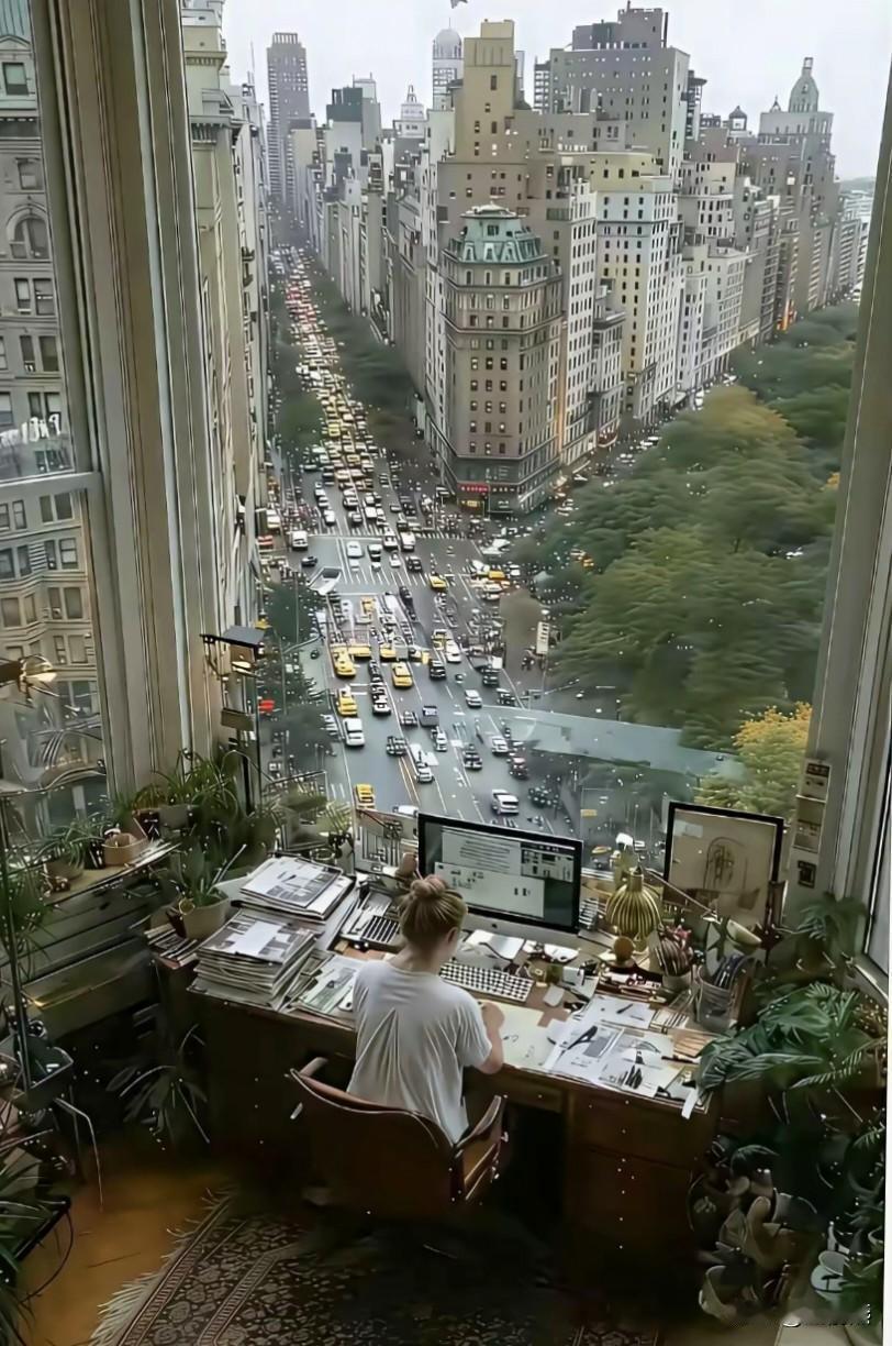 坐在上海核心区大平层的书房里办公，工作效率果然提高了不少。

果然，好房子还是有