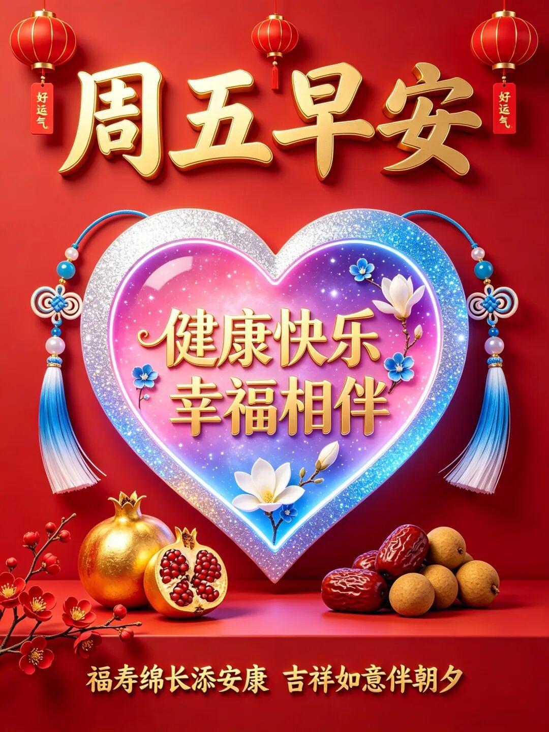 周五清晨微风拂面，忙完一周的琐碎与操劳，放慢脚步好好善待自己。愿心中烦恼尽数消散