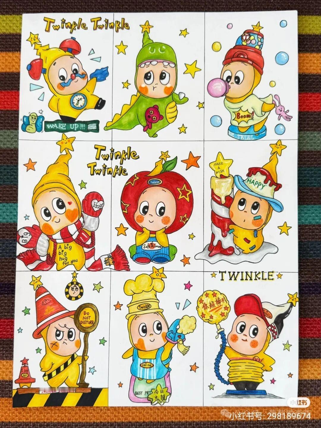 素材分享—泡泡玛特星星人 创意美术（图片来自网络，仅作分享，如有侵权请联系删除哦