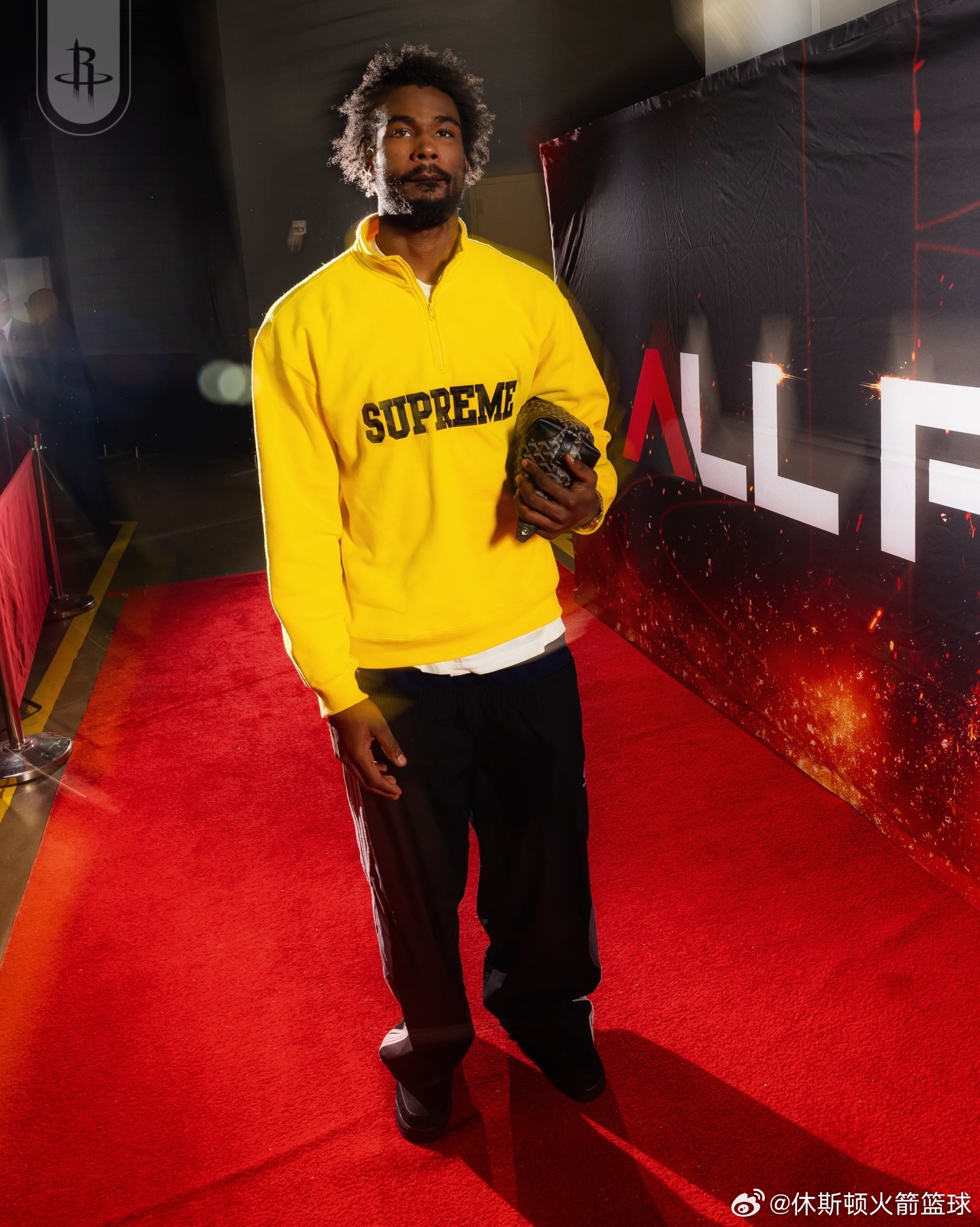 赛季收官！！！谢泼德领衔今日入场帅照📸这又是小谢全勤的一个赛季！！！！休斯顿火