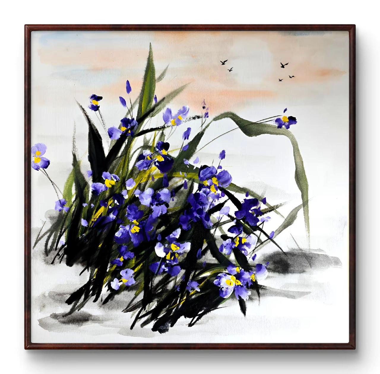 国画花鸟 享受画画的静美时光 国画