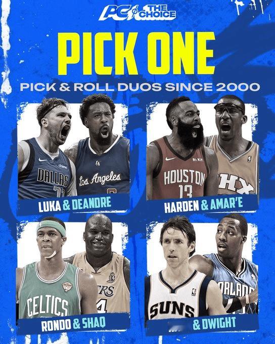Player Choice：你会选择哪一组假设的挡拆搭档？🤔nba休赛期v观体