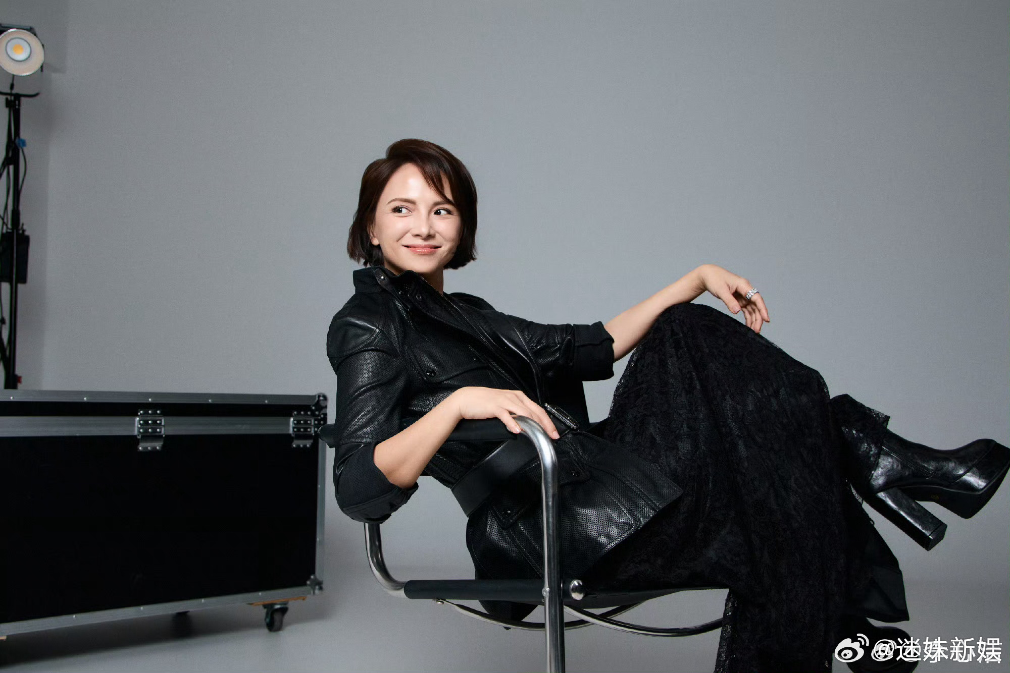 李心洁allblack造型轻松乘风李心洁好优越的骨相骨相真的绝了 