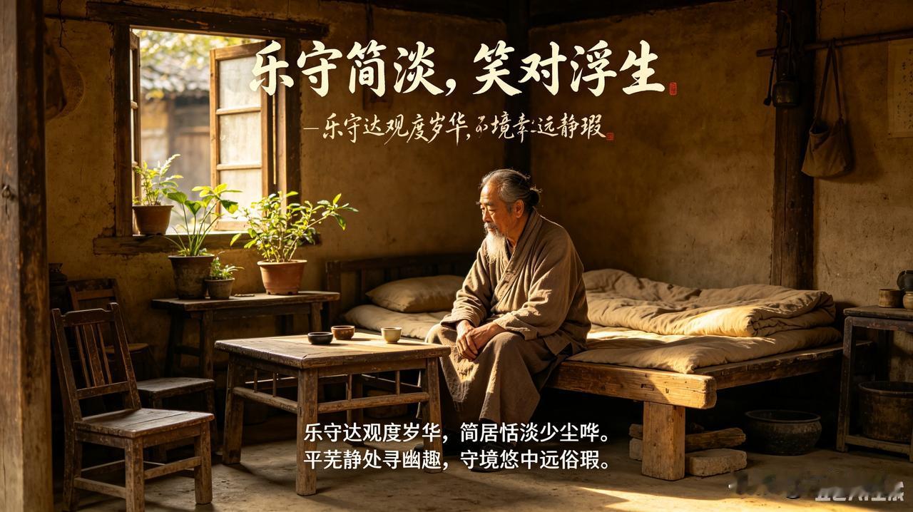 头条创作训练营 《乐守简淡，笑对浮生》乐韵诗心原创诗词:
乐守达观度岁华，
简居