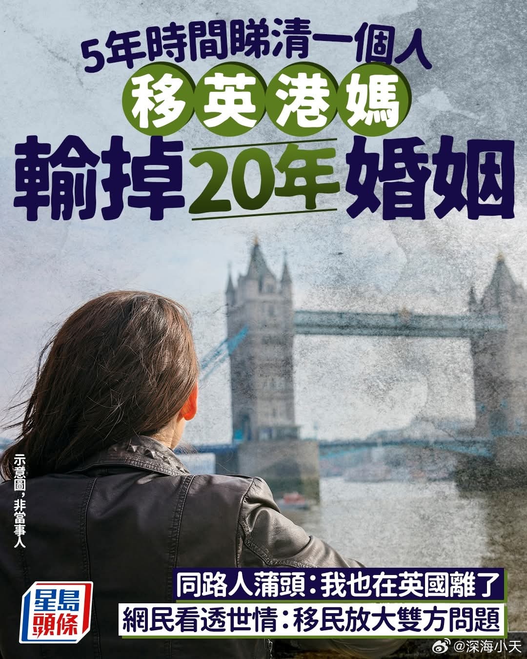 移英港人离婚潮，20年婚姻移民后散伙香港01报道，有移民英国的港妈在当地生活5年