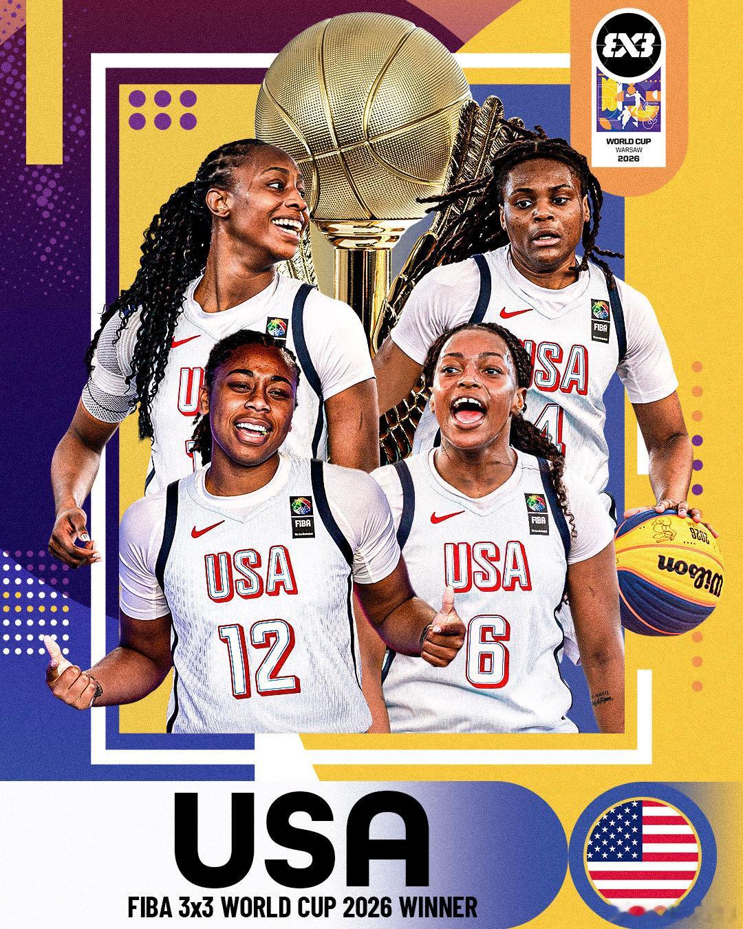 👑世界之巅，再添一冠！FIBA3x3世界杯 女子组决赛上演巅峰对决，美国队以2
