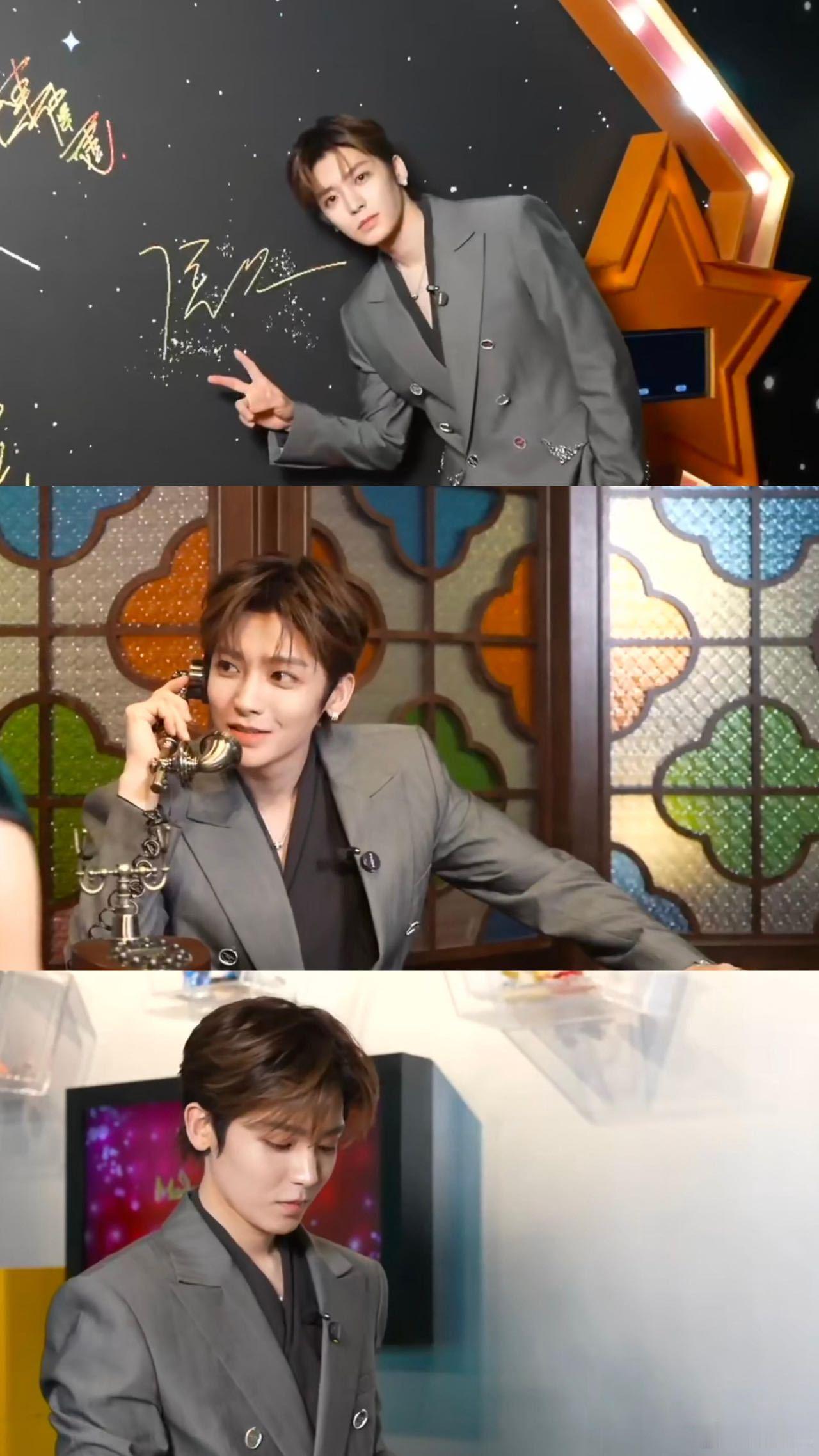 侯明昊顶着这张脸到处玩抽象 真的太爱这种反差了，又帅又皮，怎么看都让人心动！ 