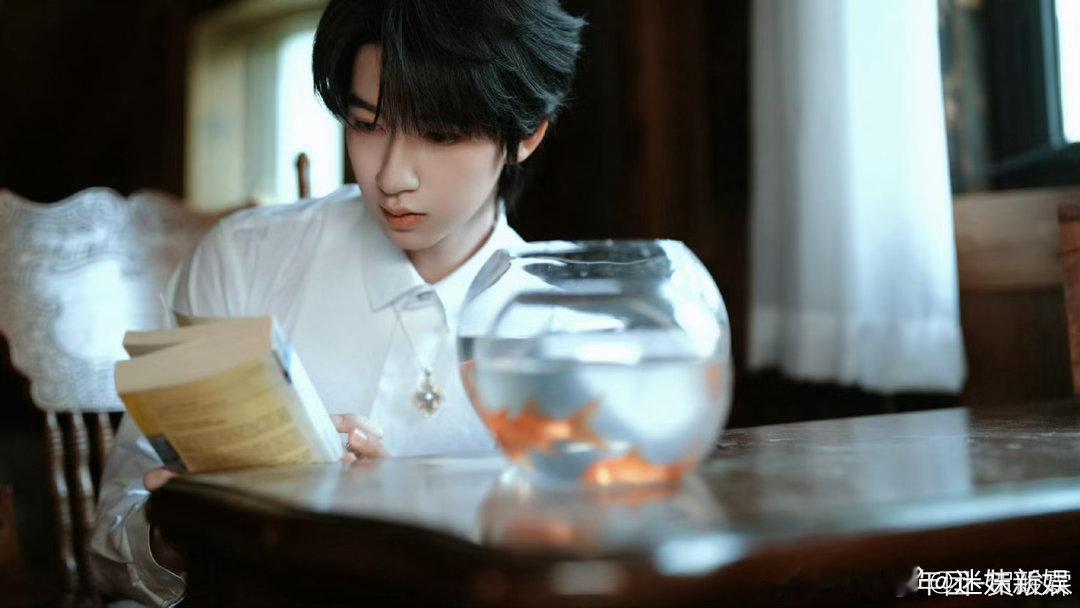 贺峻霖春天的滤镜贺峻霖金鱼写真贺峻霖春天的滤镜，好帅啊，