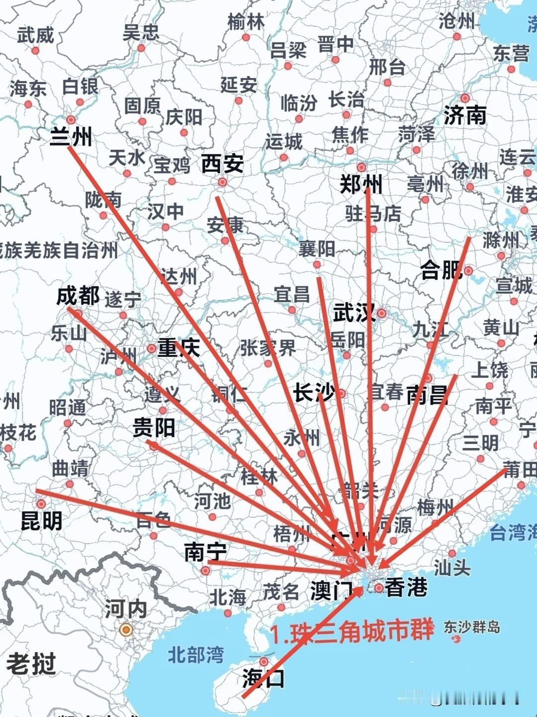 全国虹吸人口最强的五个地区
珠三角～是虹吸人口最大的地区，佛山深圳广州等地，制造