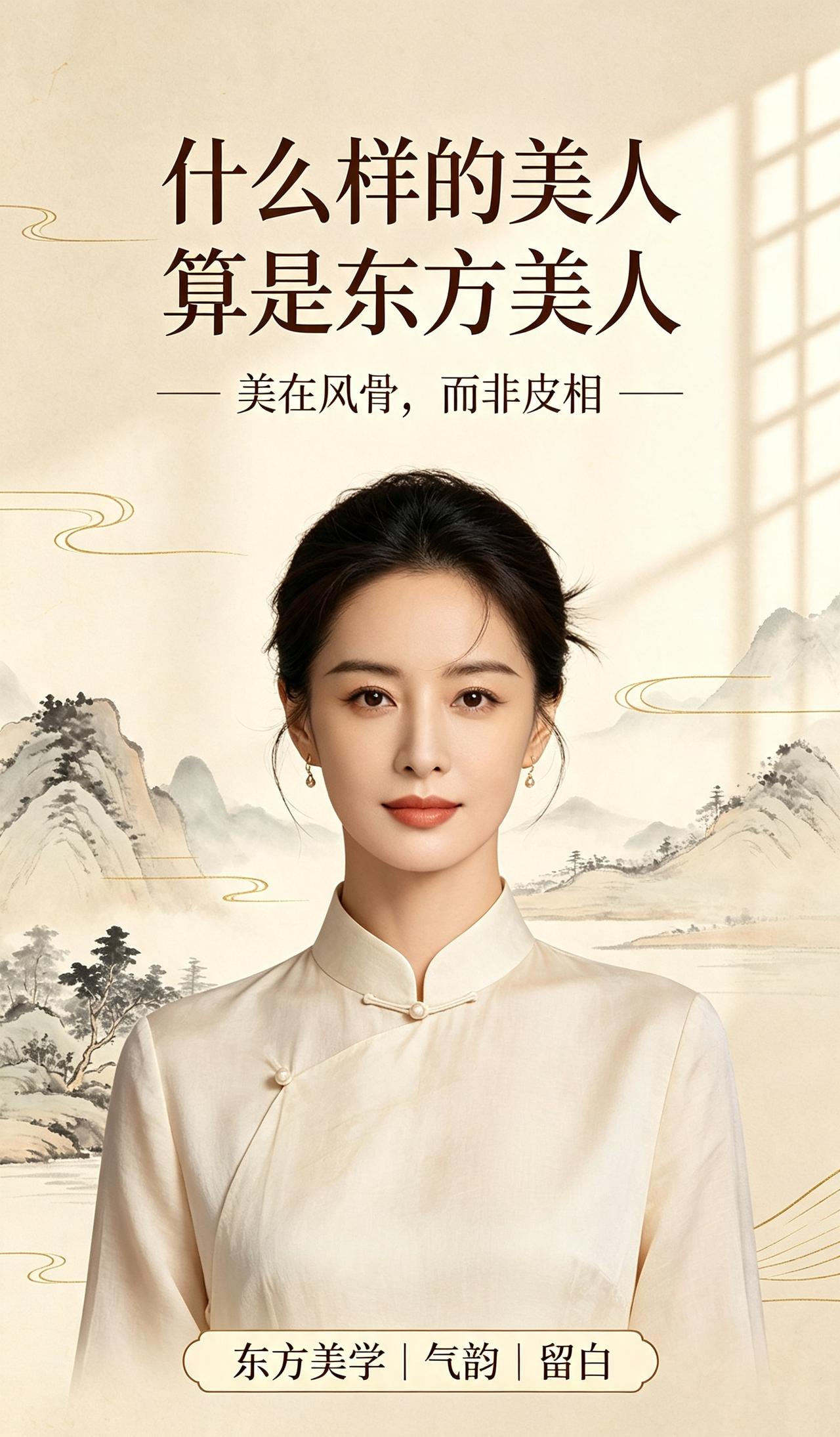 很多人总把高颜值和精致五官划上等号，可真正的东方美人，从不止于皮囊的好看。
 