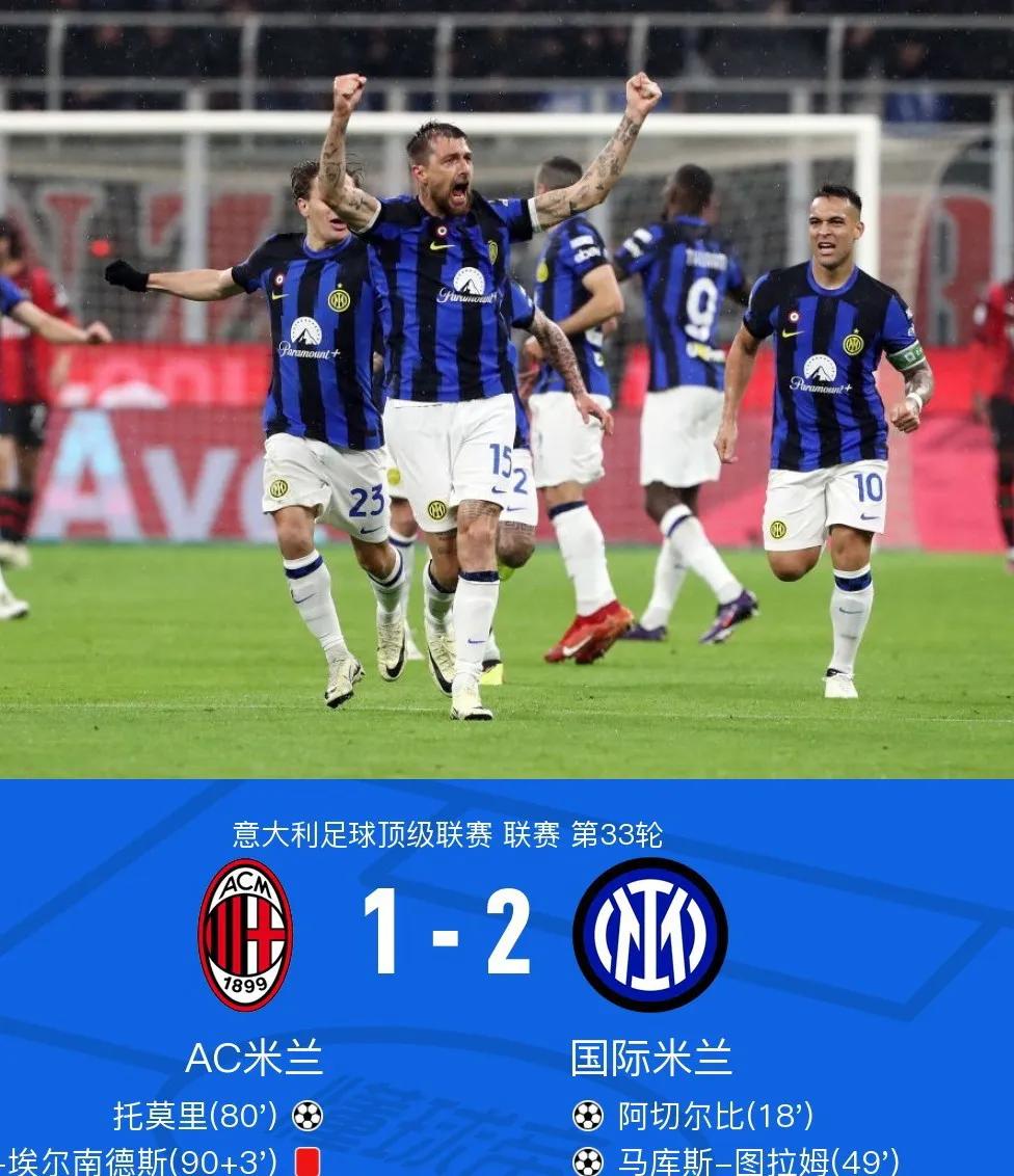 🇮🇹
恭喜阿切尔比，恭喜意大利球员，恭喜国际米兰，获得冠军[烟花][烟花][