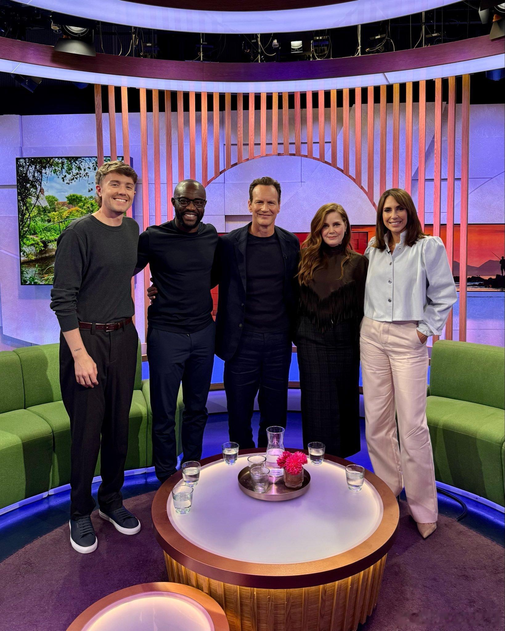 amy adams艾米亚当斯和Patrick Wilson在伦敦做客BBC的《t