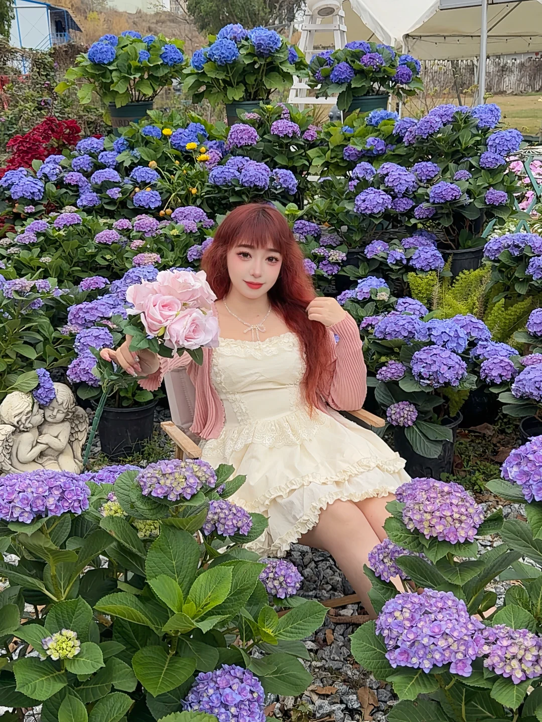 🌸海如的花园，绣球花海+下午茶美到封神