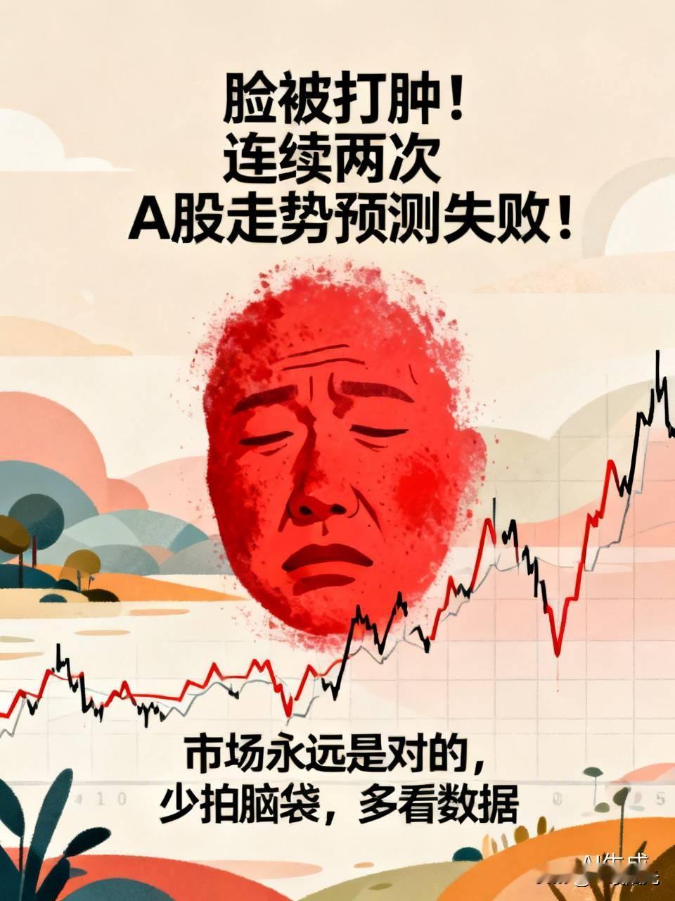 脸被打肿！连续两次A股走势预测失败！

今天收盘，三大指数全绿。我中午还喊“必翻