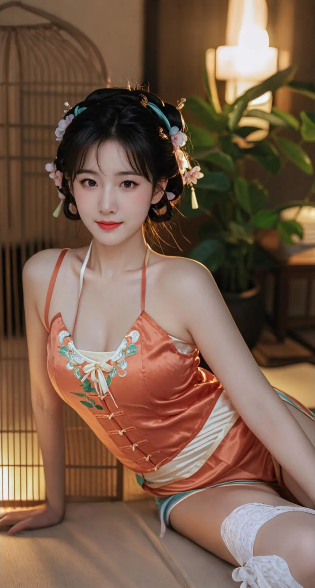 AI扩图 AI古风媚影