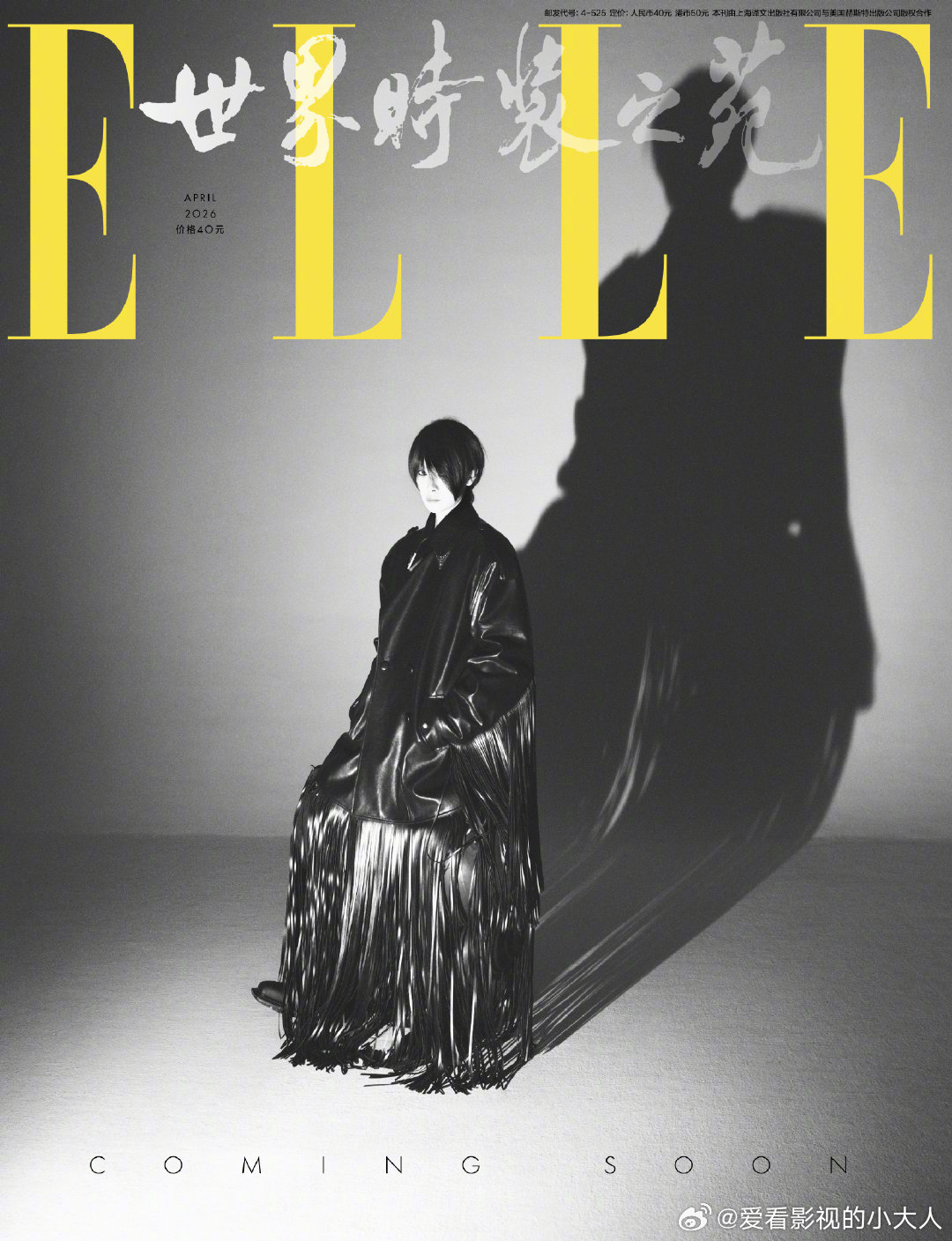 宋茜摸索着演员身份的边界宋茜ELLE4月刊封面宋茜ELLE4月刊封面预告，这个短