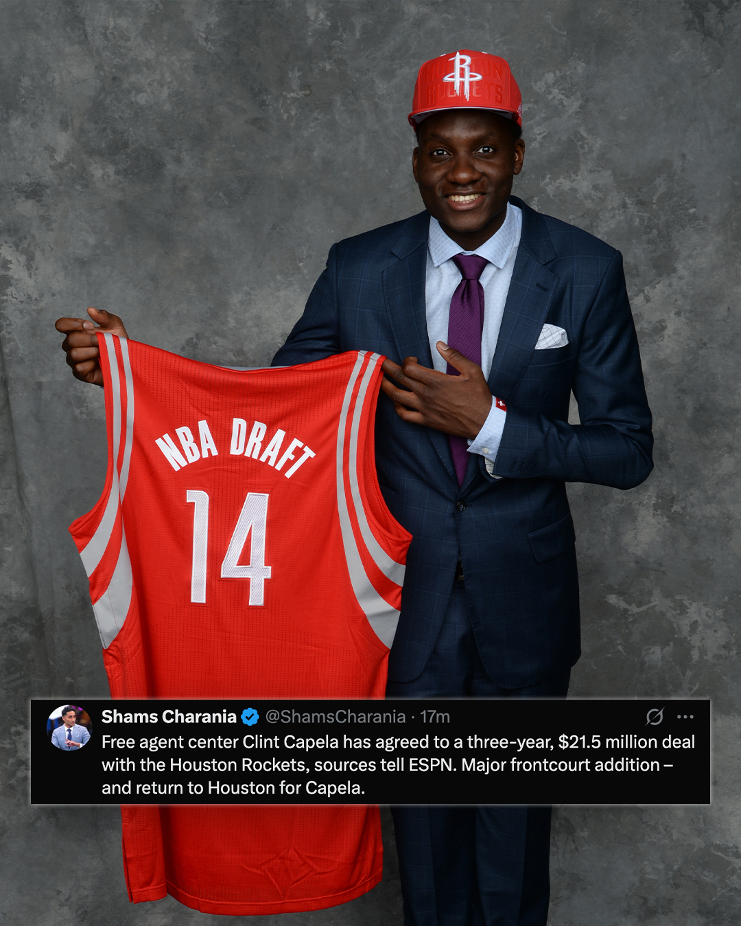 NBA交易卡佩拉重返火箭NBA 火箭休赛期运作太强了，新赛季直接升空！交易得到杜