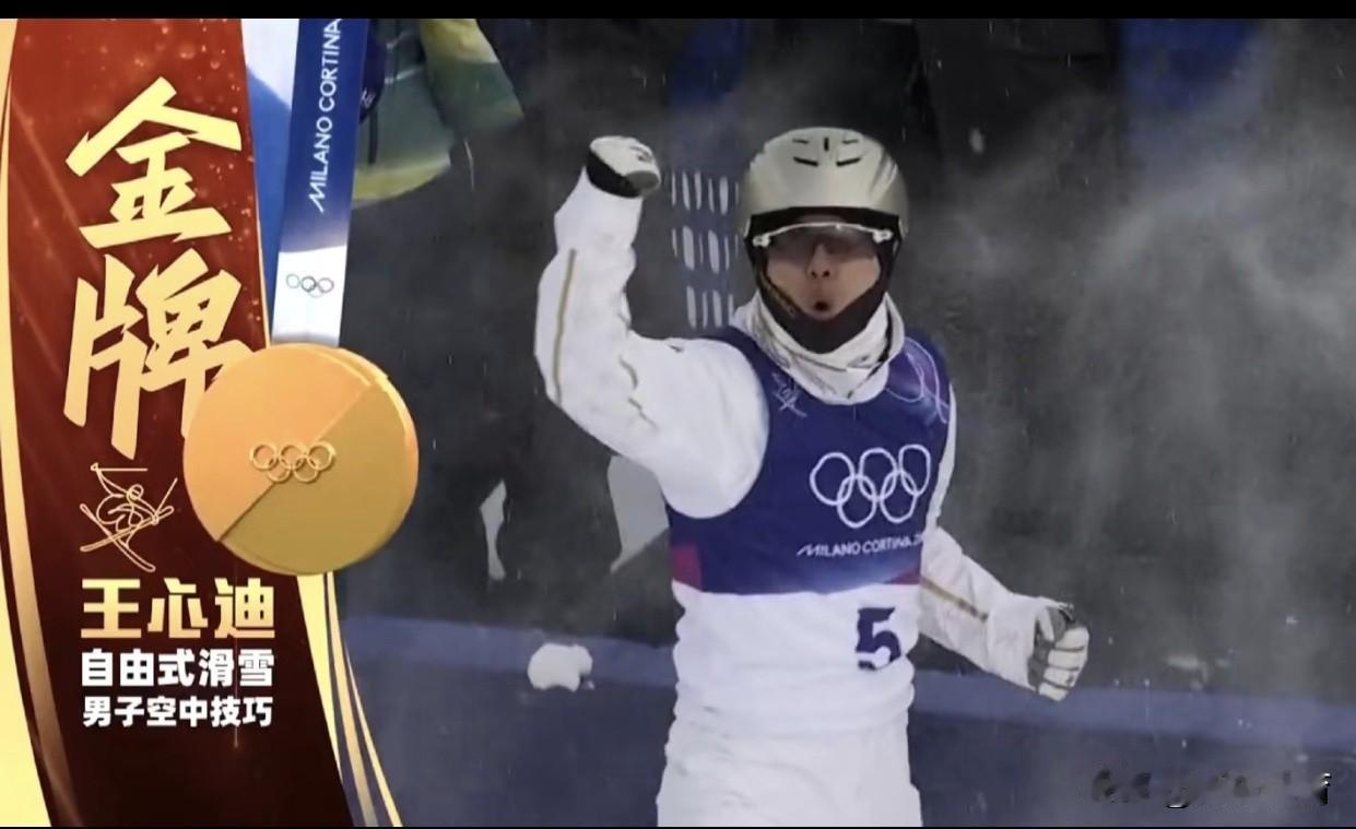 第四金!祝贺哈工大王心迪夺冠!

2月20日，米兰冬奥会，雪上男子空中技巧，中国