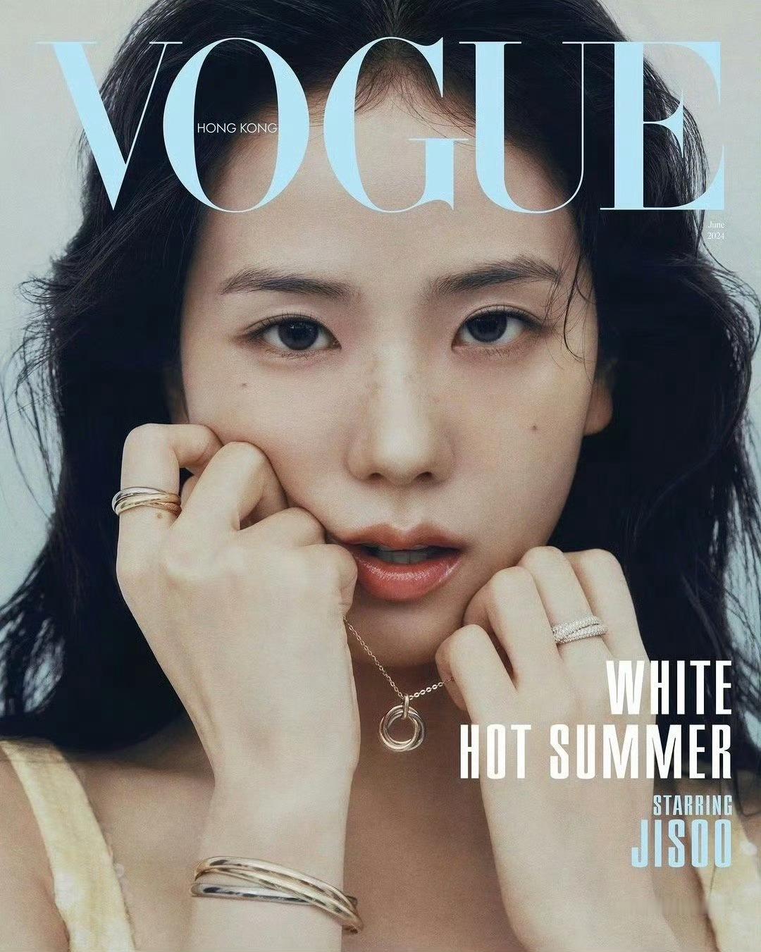 这张VOGUE封面都两年了 卡地亚什么时候上道点再给金智秀推点这种质量的 