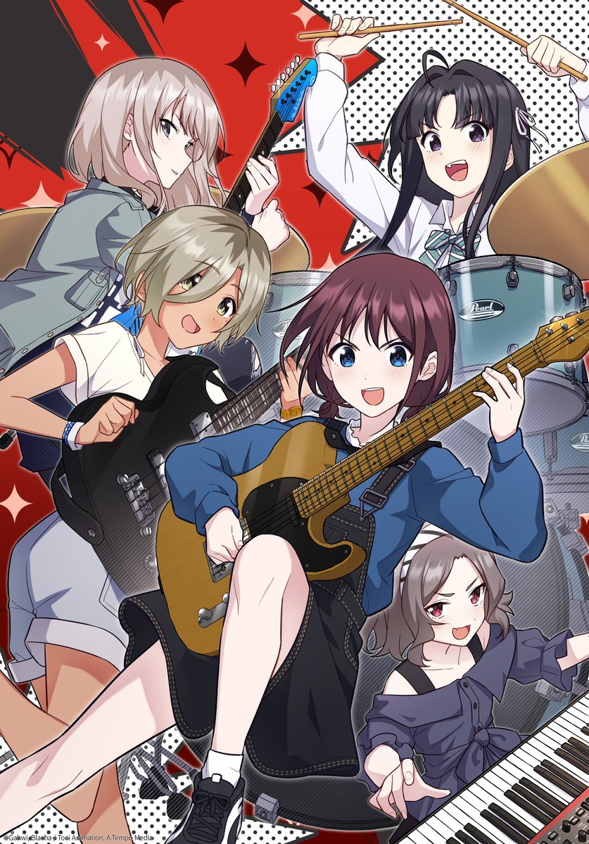 《GIRLS BAND CRY》WEBTOON化贺图公开！更多情报将在之后放出。
