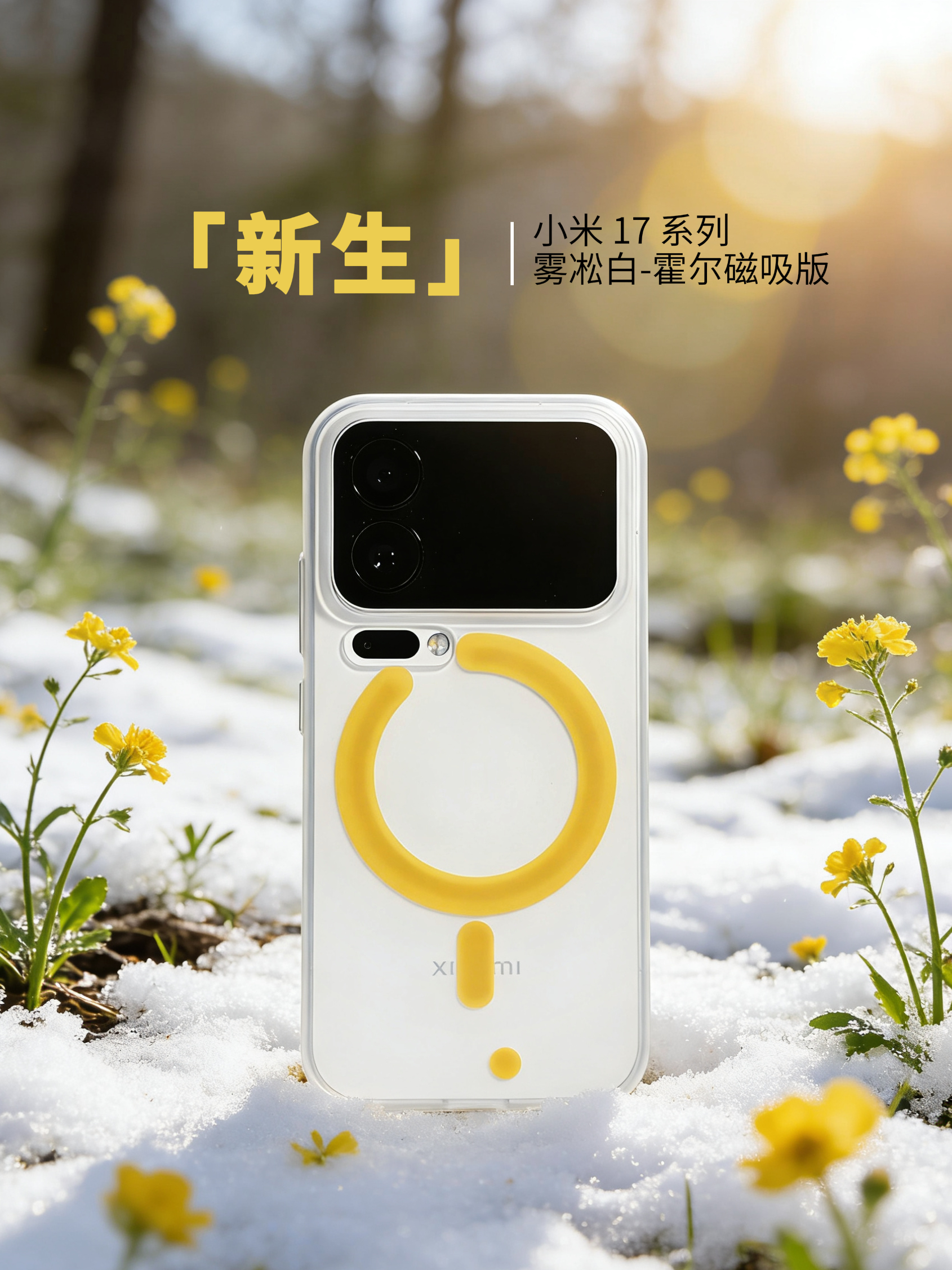 「新生」雾凇白-霍尔磁吸版❄️小米17小米17pro小米17promax