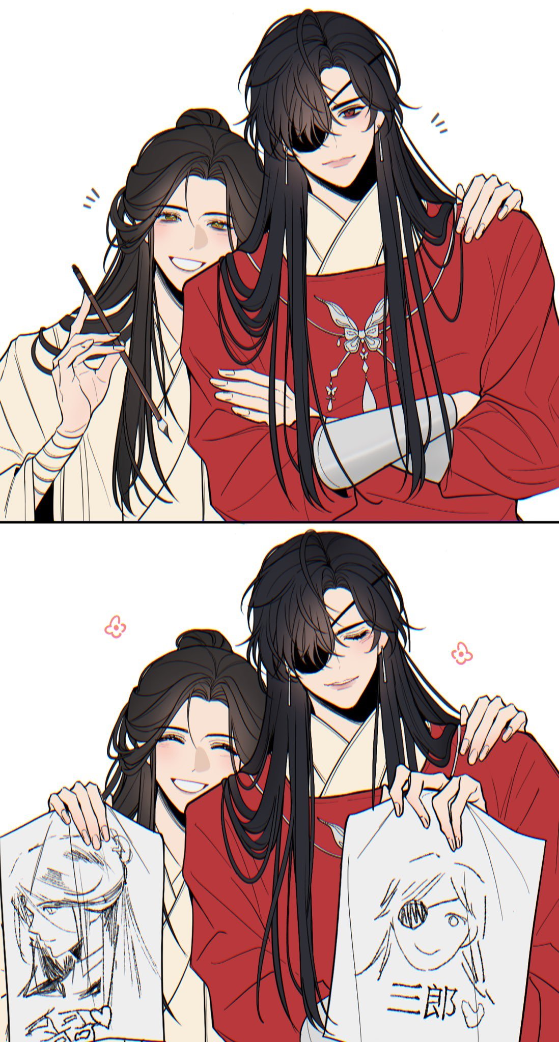 天官赐福花怜 绘画展示～咱们花花除了写字样样拔尖x:a_hyun_spl 
