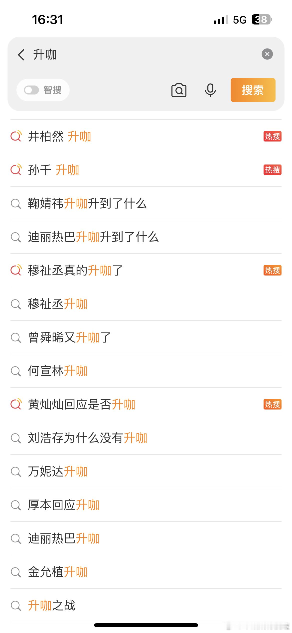 看这些热搜词好尴尬 不还是糊糊 ​​​
