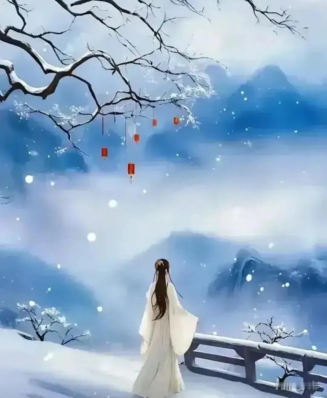 步韵“不著名”诗人王建辉先生佳作《七绝•雪中独思》‌
◎
一层飞雪覆山仑，扑面寒